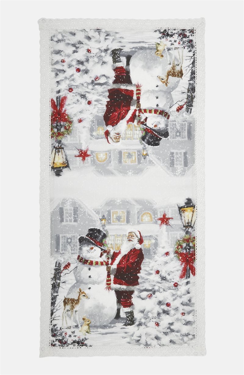 Julkväll kaitaliina joulupukki/lumiukko