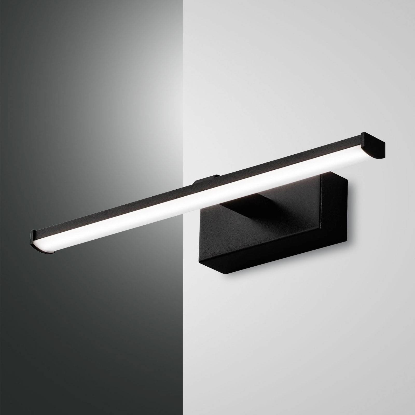 LED-seinävalaisin Nala, musta, leveys 30 cm