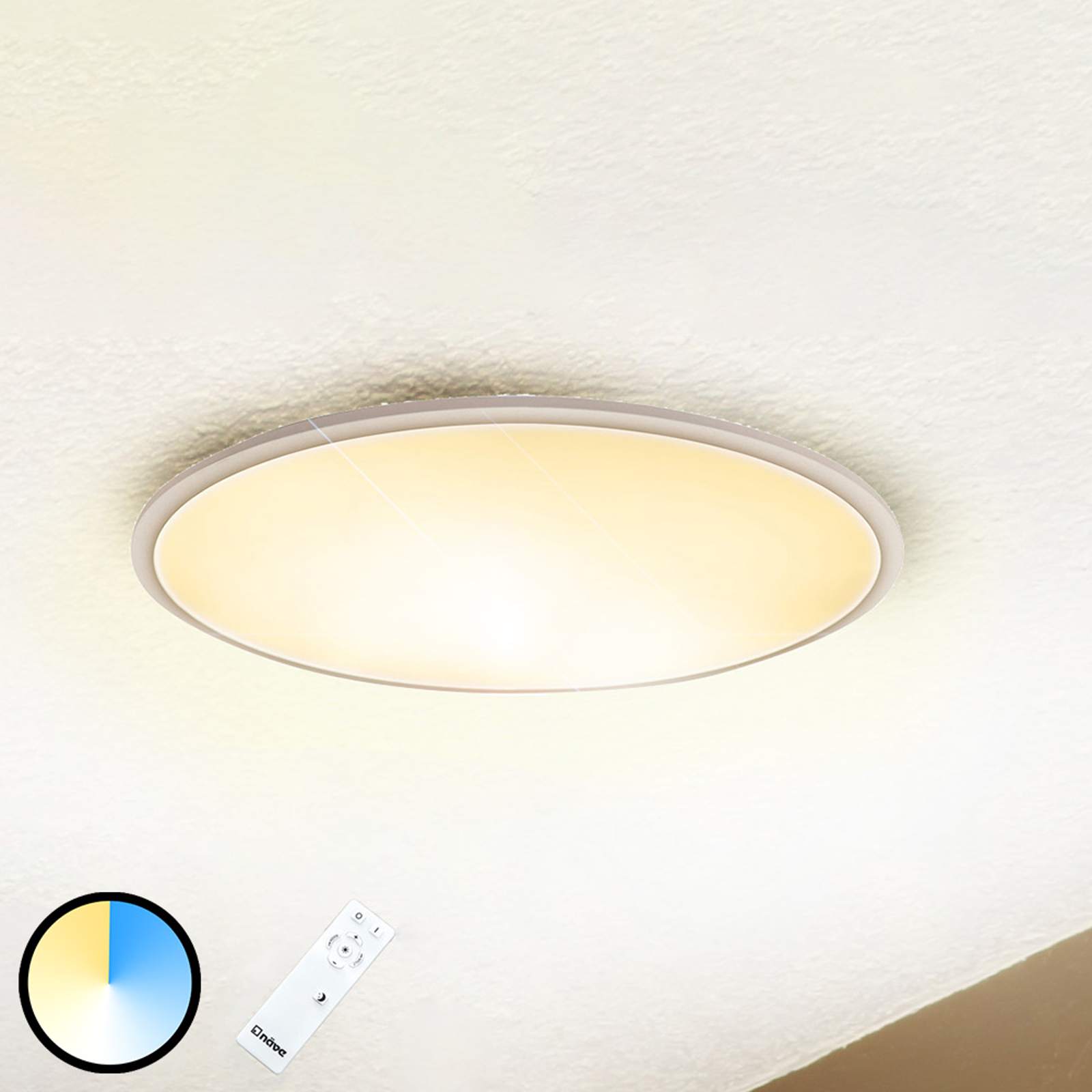 LED-kattovalaisin Sorrent, soikea 60 cm x 30 cm