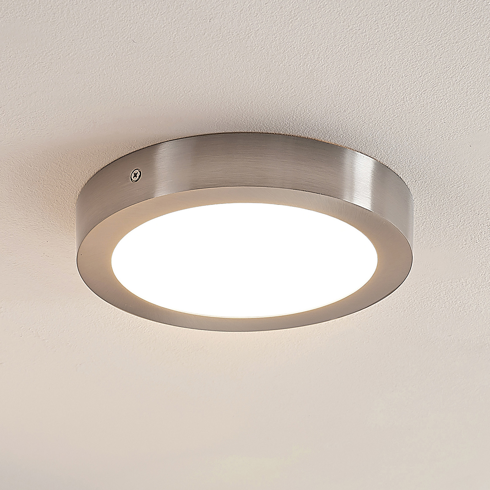 ELC Merina LED-kattovalaisin nikkeli, 21,5 cm