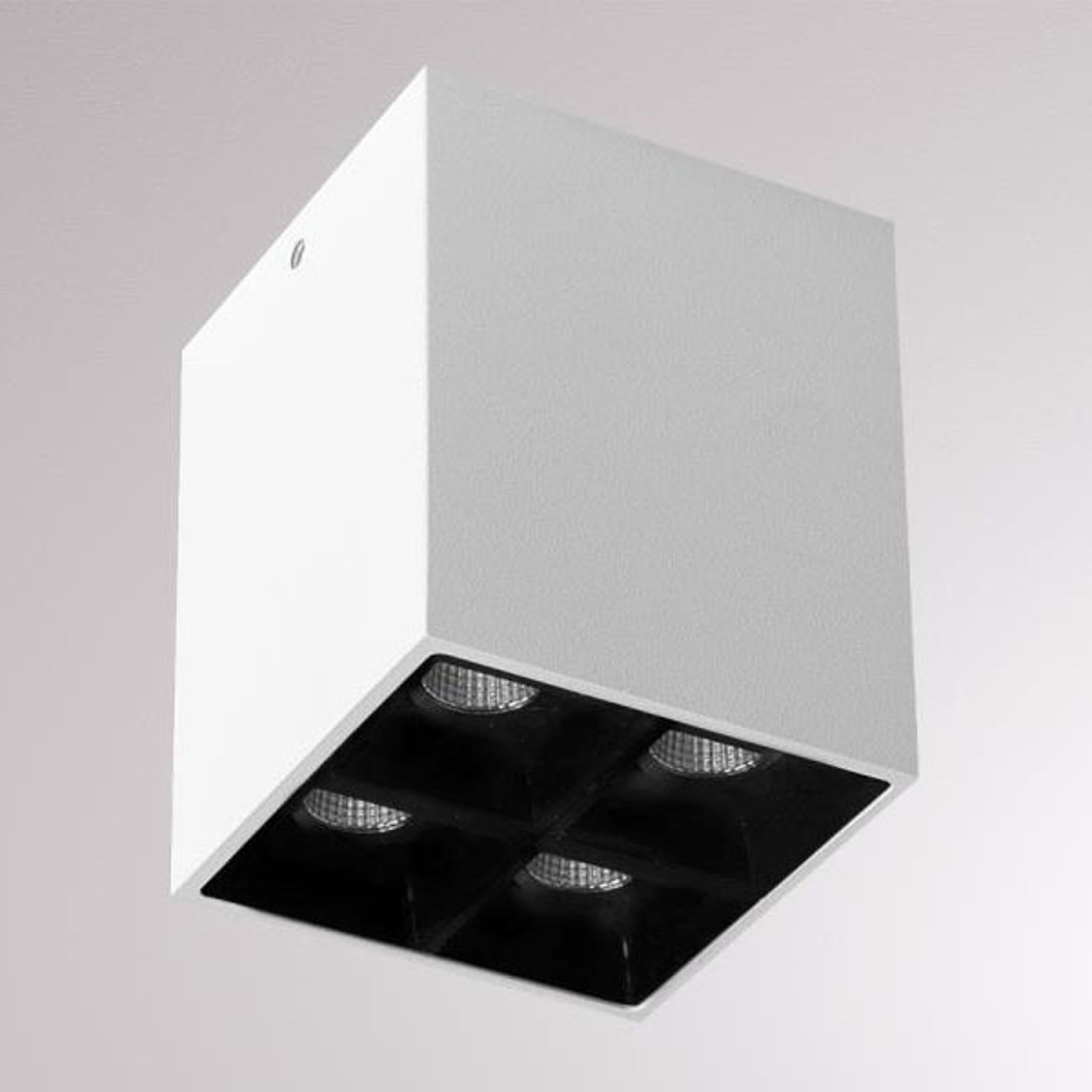 LOUM Liro -LED-kattospotti valkoinen/musta 2 700 K