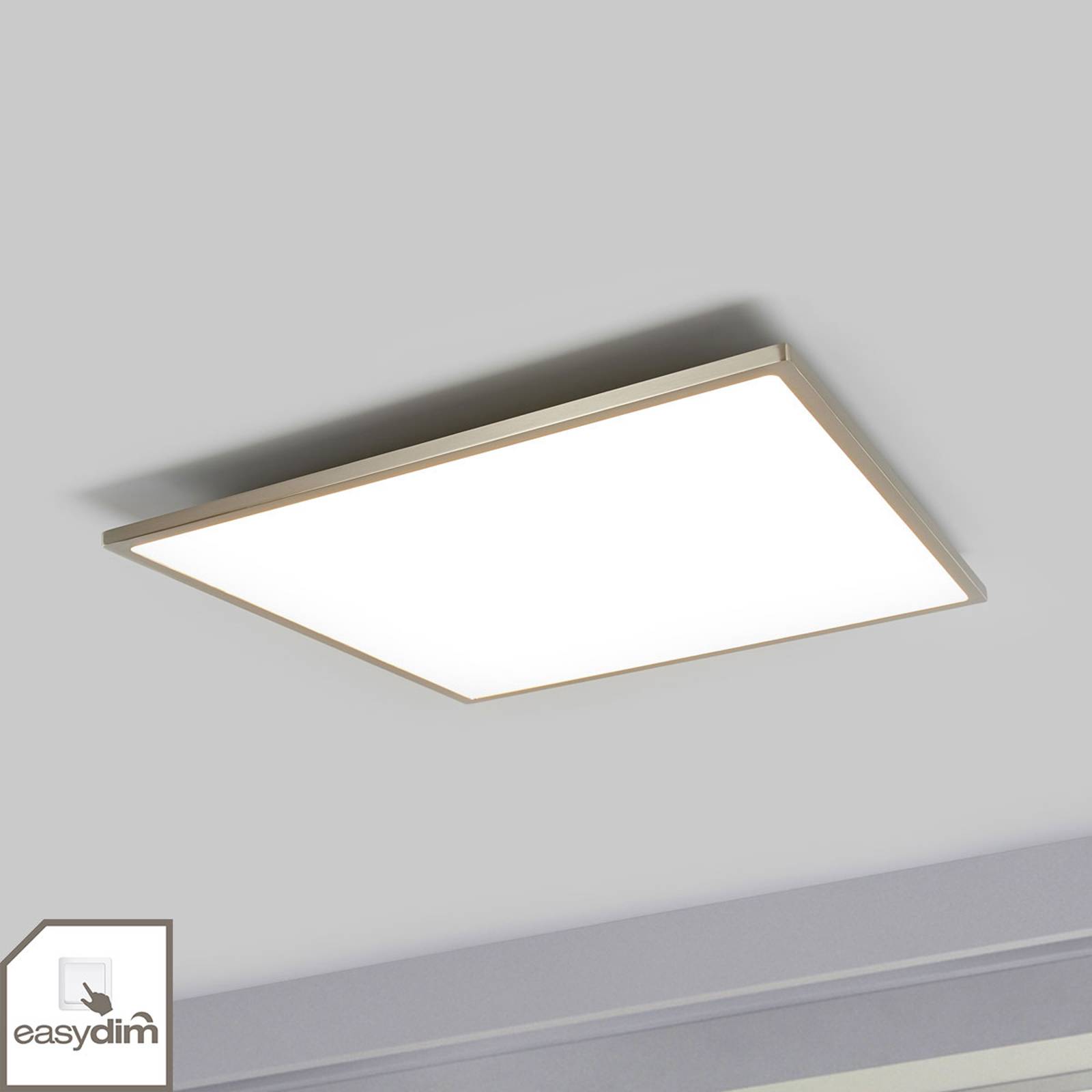 Nelikulmainen Ceres-Easydim-LED-kattovalaisin