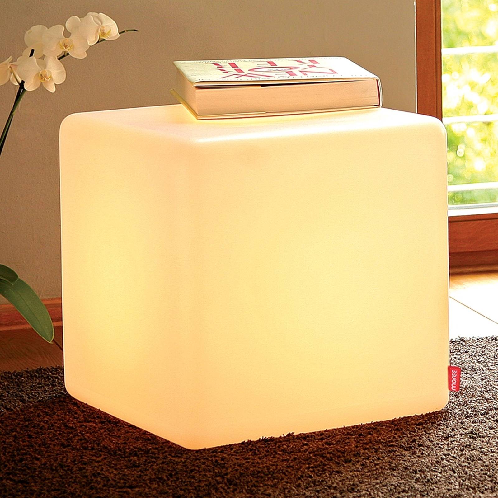 Neliömäinen koristevalaisin Cube Indoor
