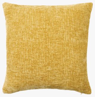 Chenille koristetyynynpäällinen okra