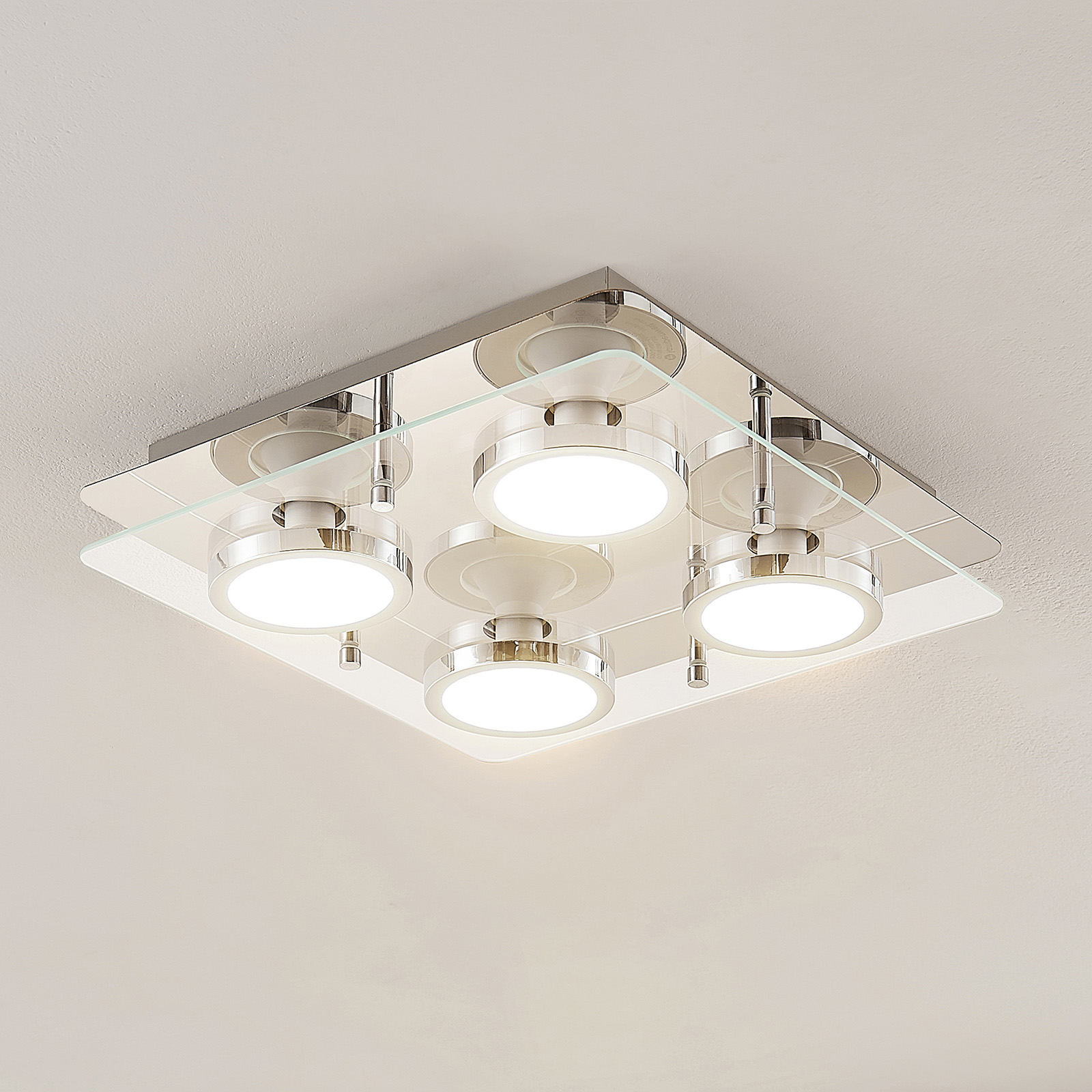 Lindby Gabryl LED -kattovalaisin, nelilamppuinen