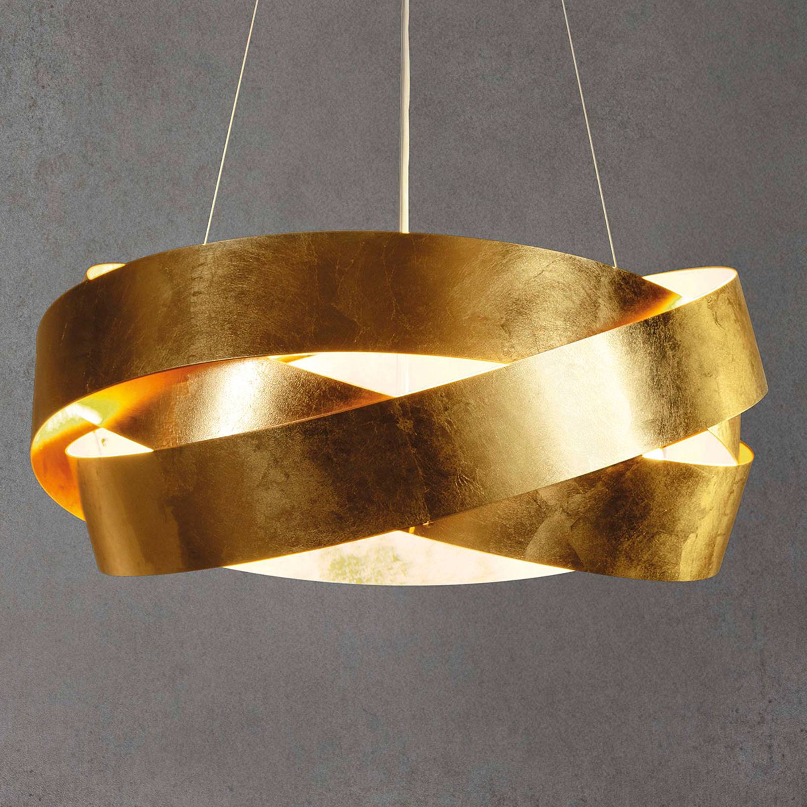 Pura-LED-riippuvalaisin, lehtikulta, 60 cm