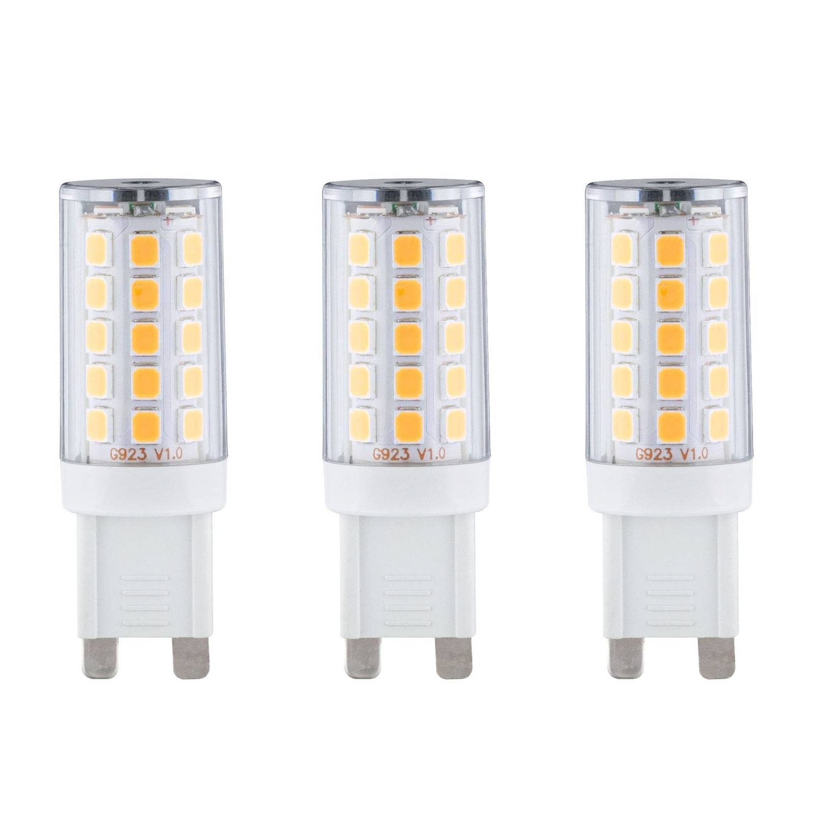 Paulmann kaksikantainen LED-lamppu G9 2,2W, 3 kpl