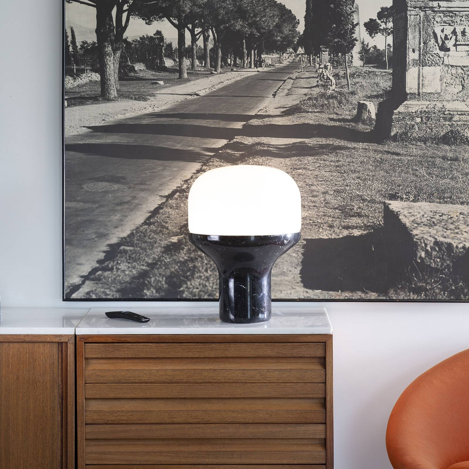 Martinelli Luce Delux -pöytälamppu 43 cm musta