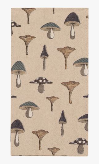 Mushroom servetit luonnonväri