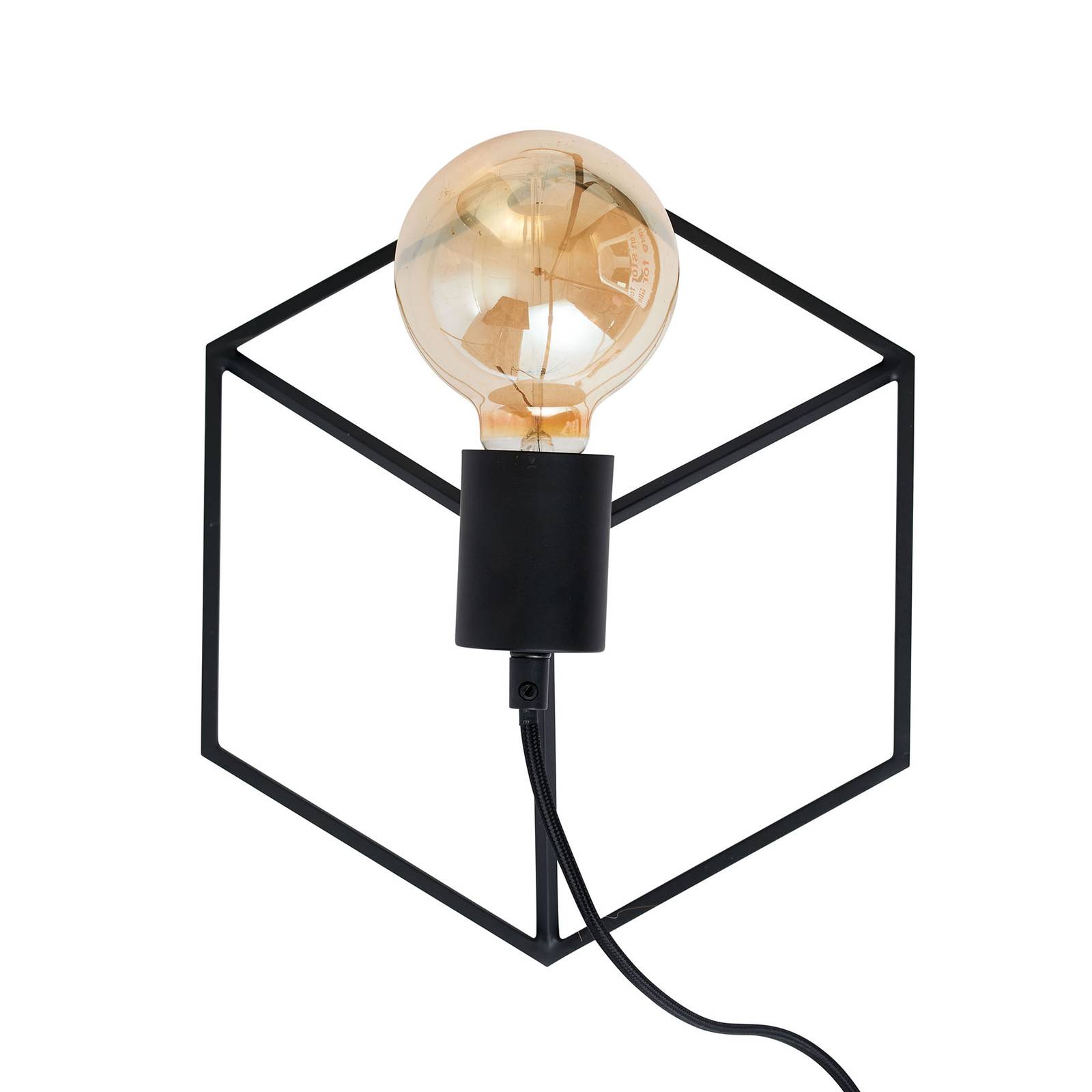 Dyberg Larsen Wall Cube -seinälamppu pistokkeella