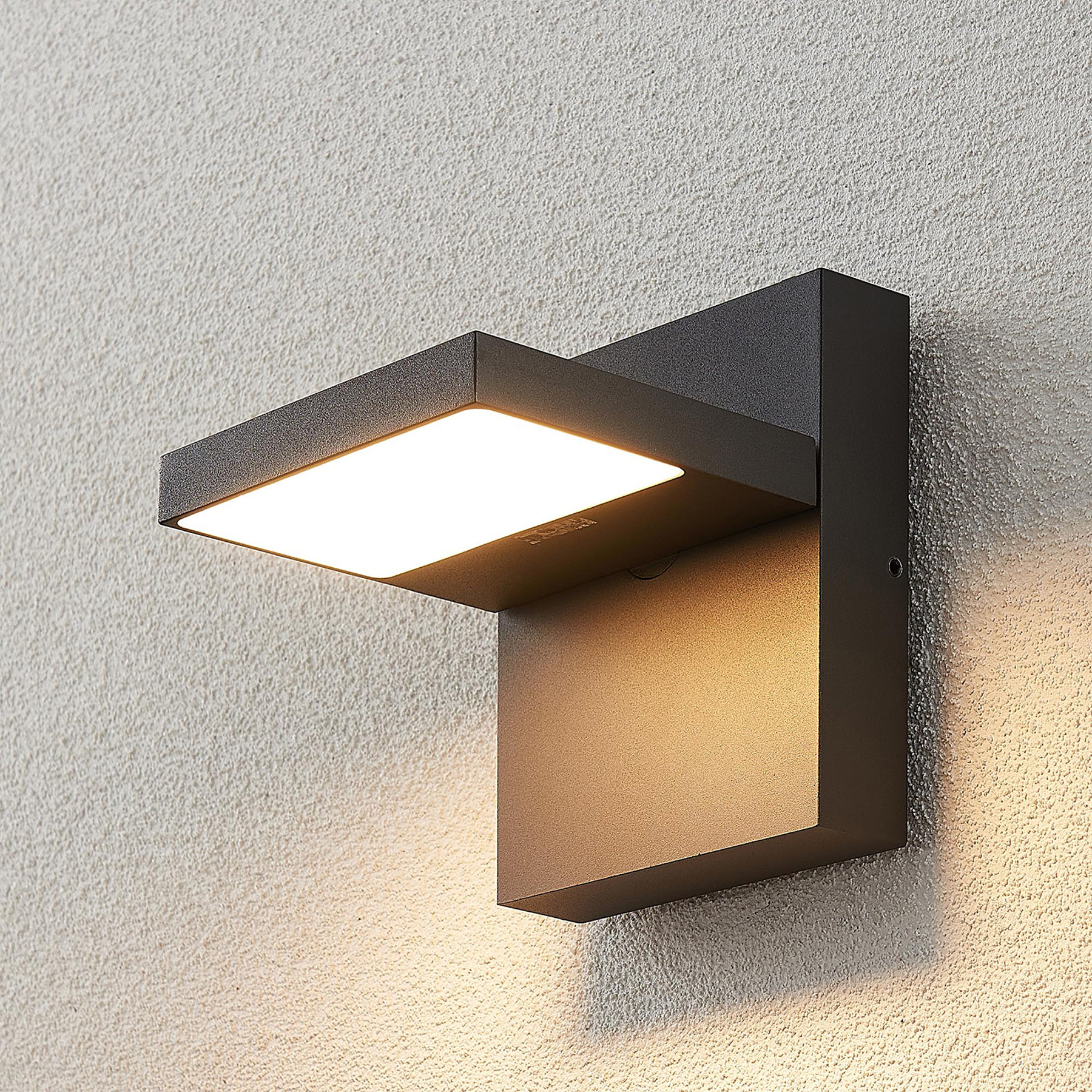 LED-ulkoseinävalaisin Silvan, tummanharmaa